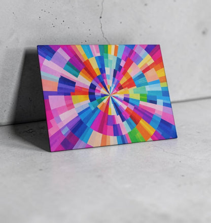 Colorful Abstract Art Cutting Board Serving Platter