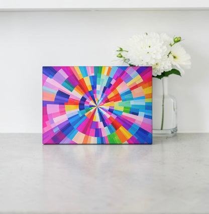 Colorful Abstract Art Cutting Board Serving Platter