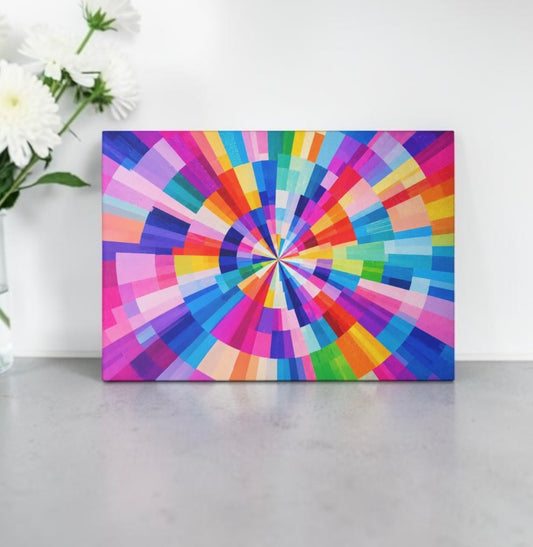 Colorful Abstract Art Cutting Board Serving Platter