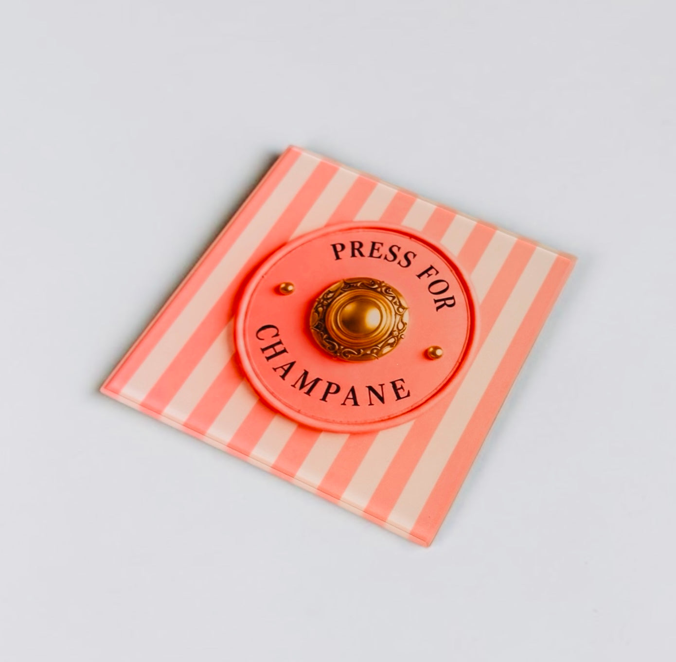 Press For Champagne Coaster Set
