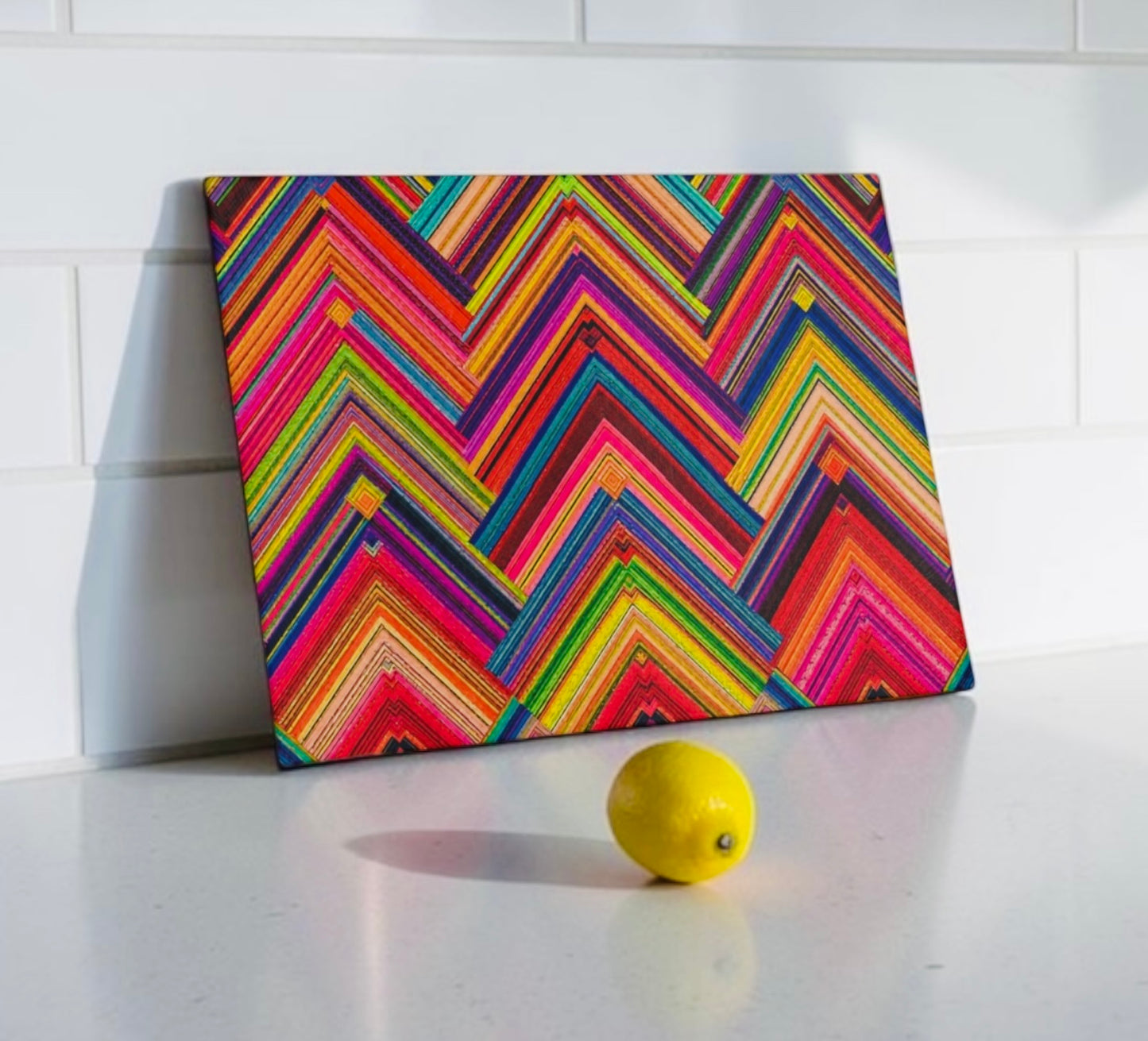 Colorful Abstract Cutting Board Serving Platter