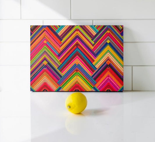 Colorful Abstract Cutting Board Serving Platter