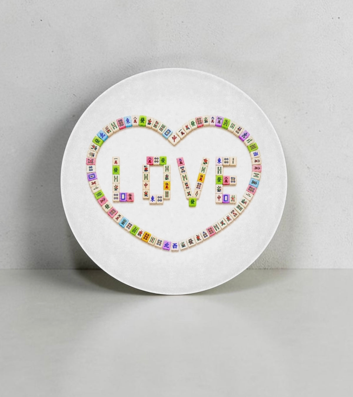 LOVE Mahjong Cutting Board Serving Platter