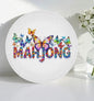 Mahjong Butterfly Cutting Board Serving Platter
