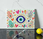 Evil Eye Hamsa Cutting Board Serving Platter