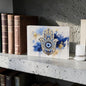 Hamsa Evil Eye Crystal Block Table Decor