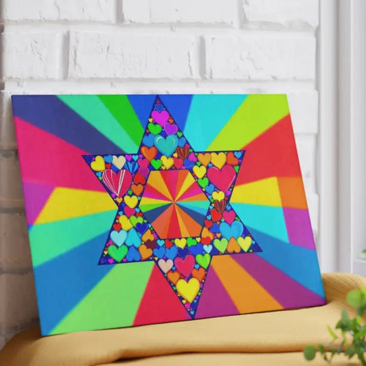 Star Of David Judaica Cutting Board Candle Board