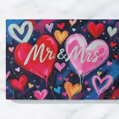 Mr and Mrs Wedding Cutting Board Charcuterie Board