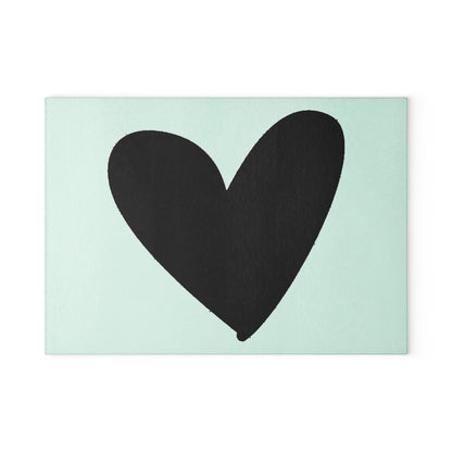 modern Black Heart Cutting Board Serving Platter