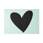 modern Black Heart Cutting Board Serving Platter