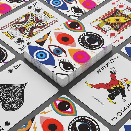 Gorgeous Evil Eye Good Luck  Canasta Game Player Cards