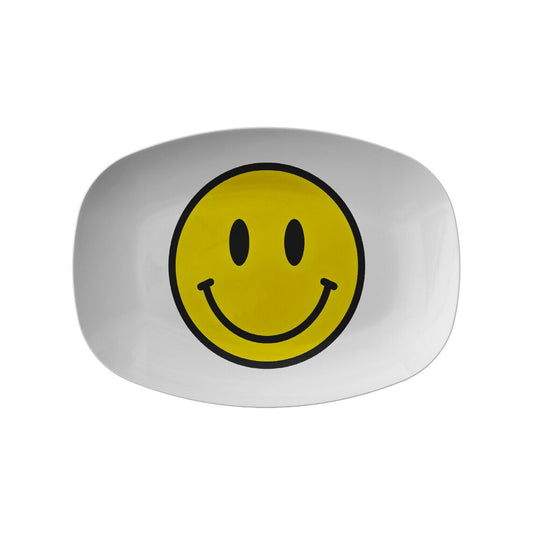 Happy Face Smiley Face Serving Platter Dessert Platter