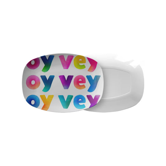 Oy Vey Judaica Art Serving Platter