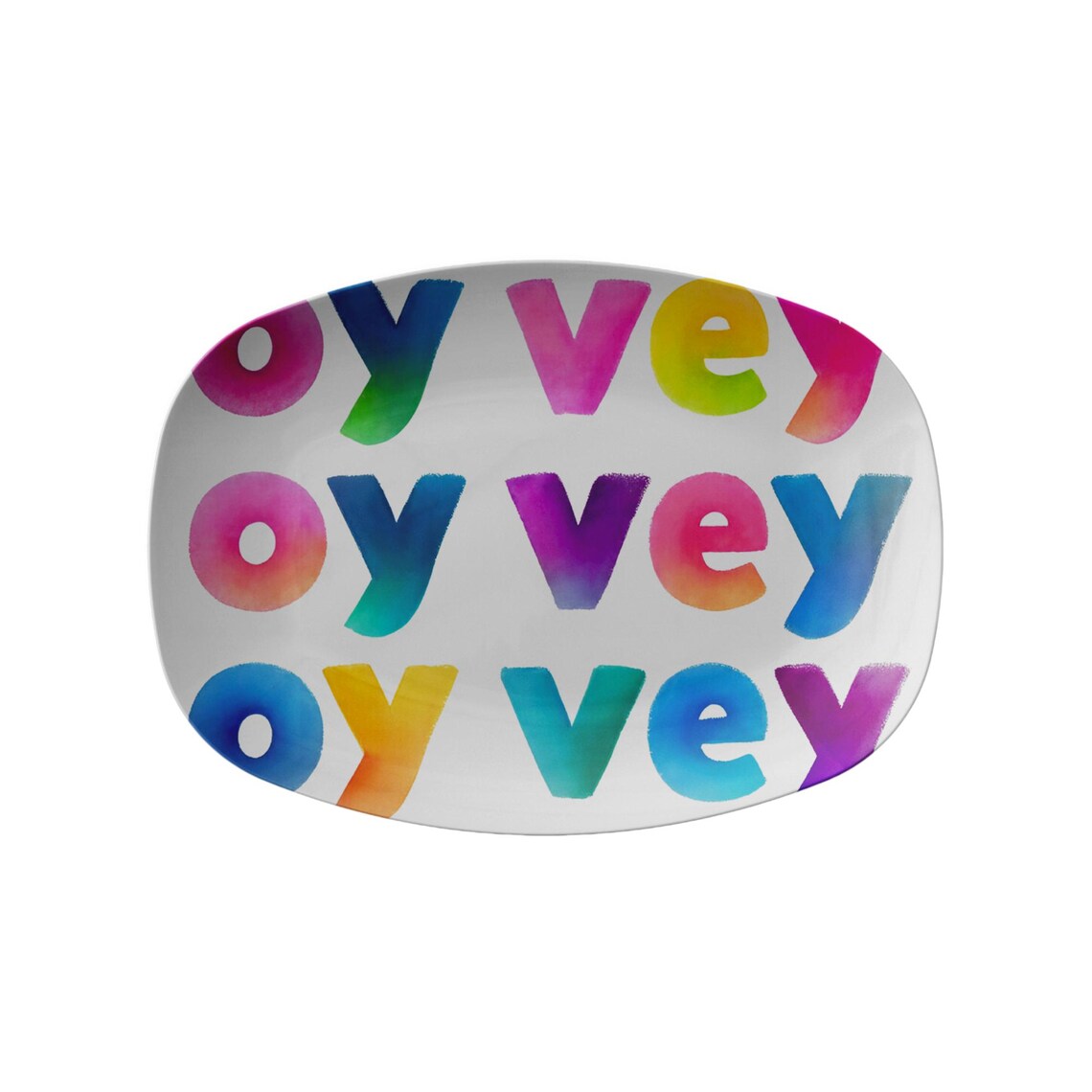 Oy Vey Judaica Art Serving Platter