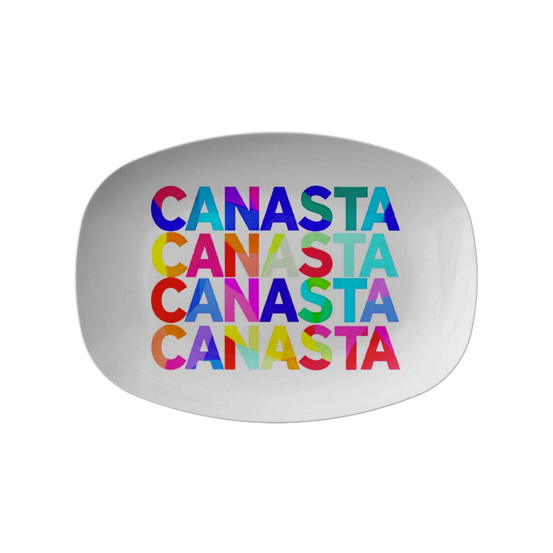 Canasta Lover Serving Platter