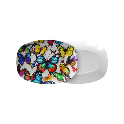 Beautiful Colorful Butterfly Serving Platter