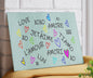 Love In Languages Cutting Board Serving Platter
