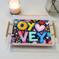 Oy Vey Judaica Art Acrylic Tray