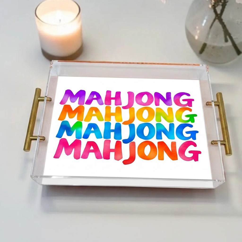 Mahjong Lover Acrylic Tray
