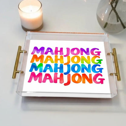 Mahjong Lover Acrylic Tray