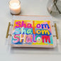 Shalom Judaica Art Acrylic Tray