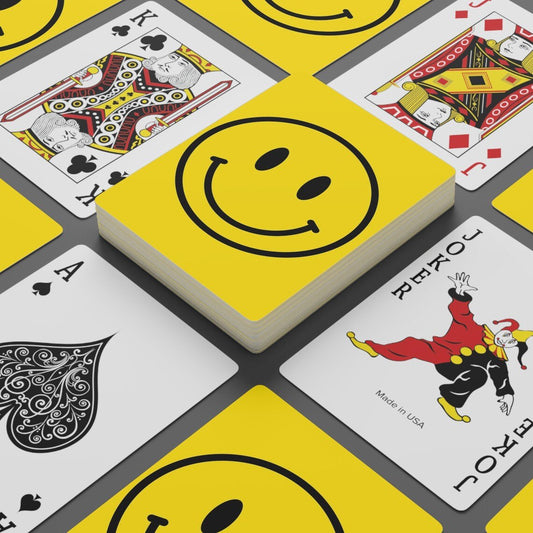 Happy Face Smiley Face Canasta Game Player Cards