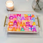 Canasta Art Acrylic Tray