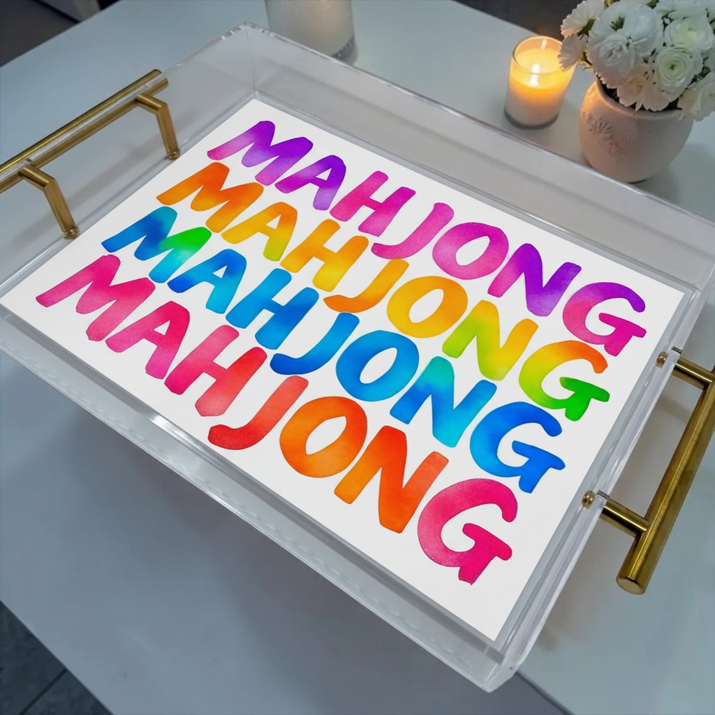 Mahjong Lover Acrylic Tray