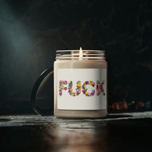 Say It With Flowers Fuck Scented Soy Candle, 9oz