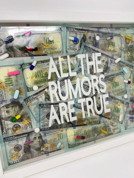 Wall Art - All The Rumors Are True Money Pills