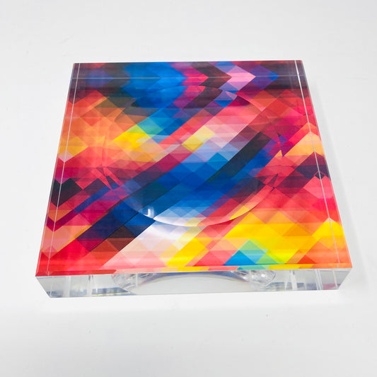 Abstract  Candy Acrylic Block  Candy Dish