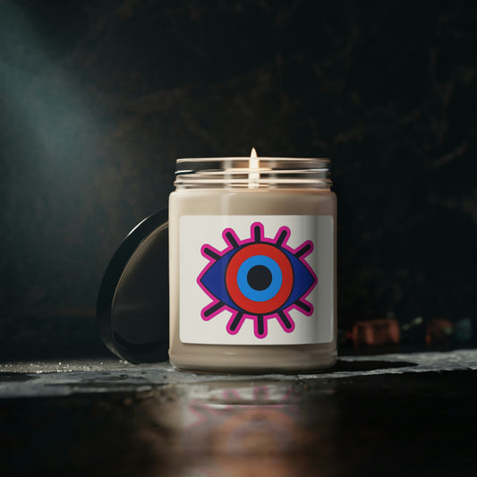 Evil Eye Good Luck Scented Soy Candle, 9oz