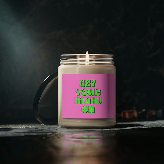 Get Your Mahj On Mahjong Scented Soy Candle, 9oz