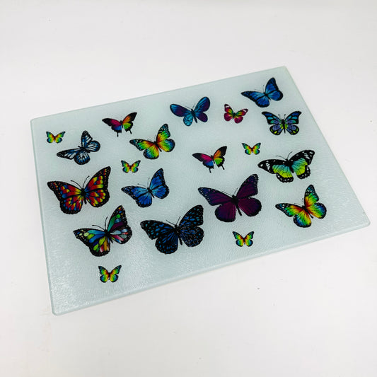 Butterfly Glass Cutting Charcuterie Board