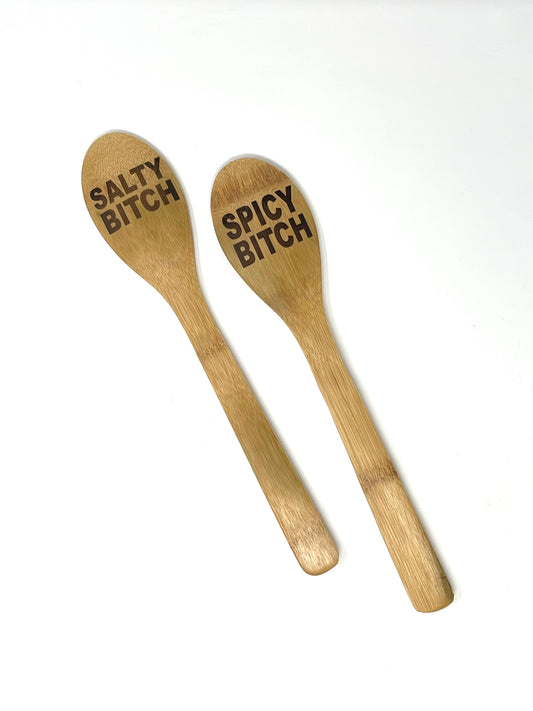 Salty and Spicey Bitch Bamboo Spoon Set