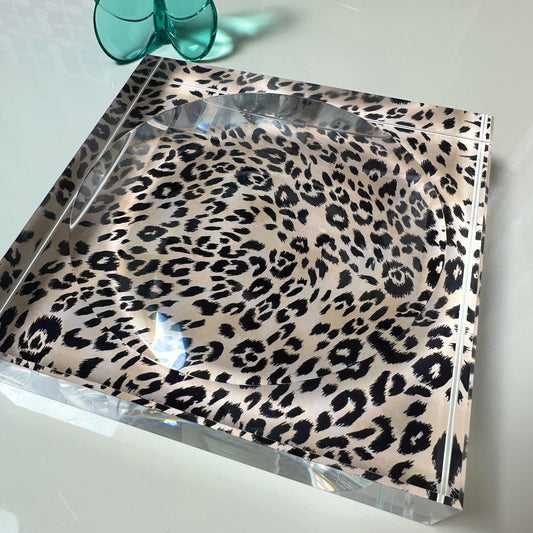 Leopard Acrylic  Candy Dish Catchall