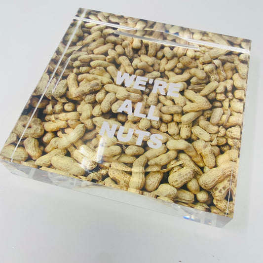 We’re All Nuts Candy Acrylic Block  Candy Dish