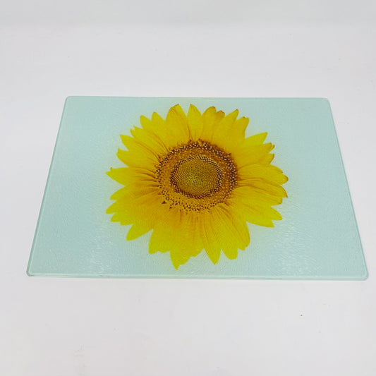 Sunflower  Glass Cutting Charcuterie Board