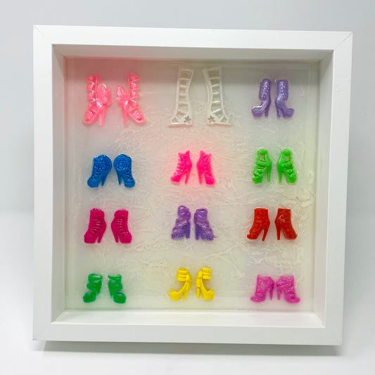 Shoes in Resin Wall Art
