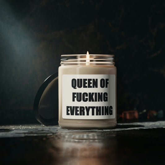 Queen Of Fucking Everything Scented Soy Candle, 9oz