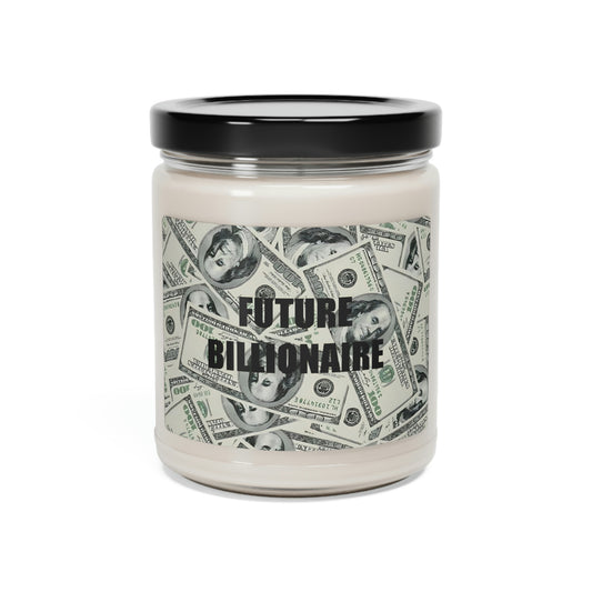 Future Billionaire New Job Inspirational  Money Scented Soy Candle, 9oz