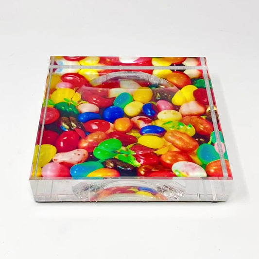 Jelly Bean Candy Acrylic Block  Candy Dish